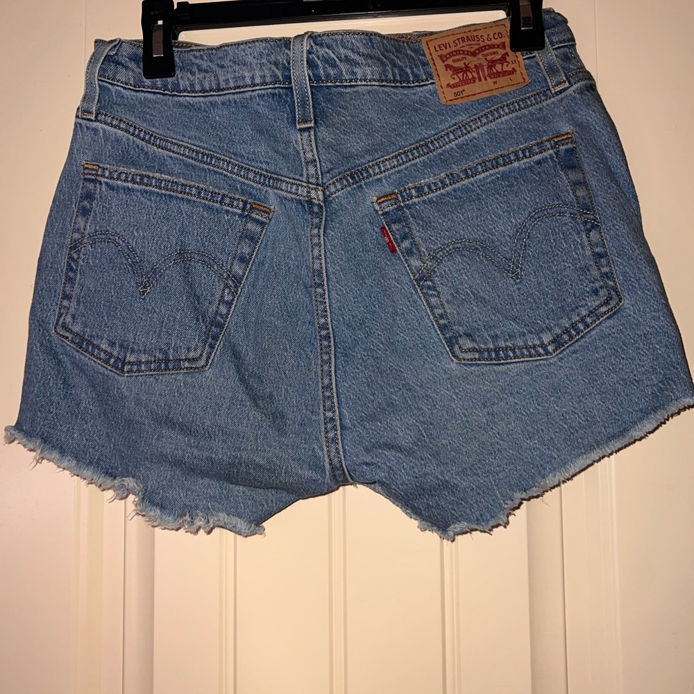 Levi's Light Blue Jean Shorts